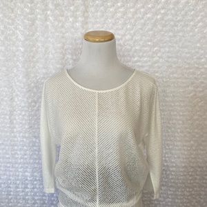 Loft NWOT sheer boatneck dolman tee